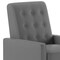 Flash Furniture Ezra Mid-Century Modern LeatherSoft Upholstered Button Tufted Pushback Recliner in Light Gray SG-SX-80415N-LGY-GG - alternate 10